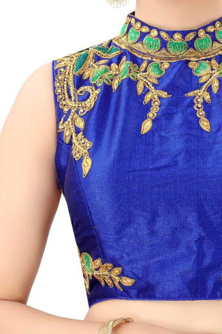Trendy phantom silk Stitched Blouse for Women